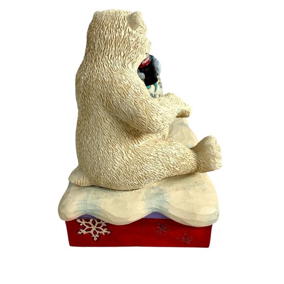Jim Shore Friendship Goes Better With Coke Polar Bear Penguin Figurine 4059474 - Picture 2 of 6